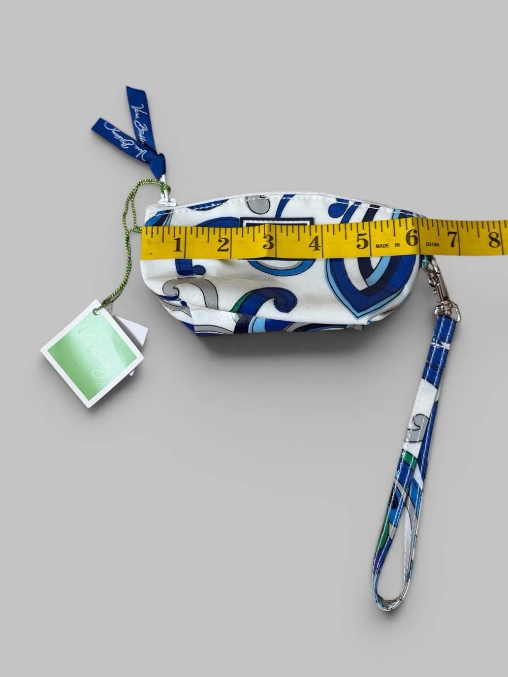 Vera Bradley Mediterranean White Petite Wristlet